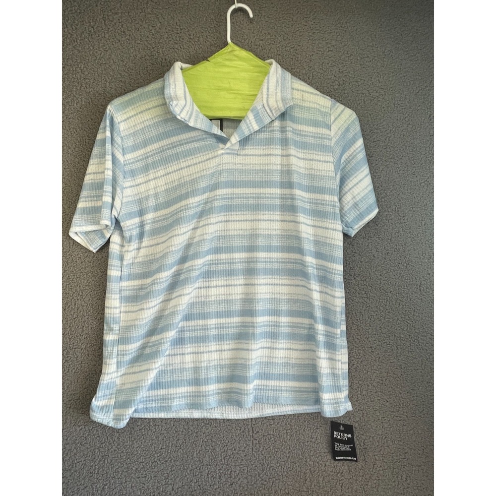 Boohoo Man Regular Shirt & Loose Short Set 2-Piece Outfit striped 4XL